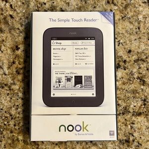Nook 2nd generation with protective cover
